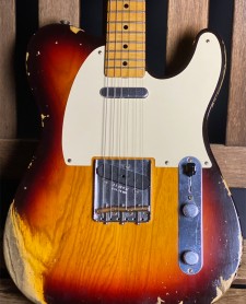 Fender Custom Shop Wildwood 10 55 Telecaster Heavy Relic Chocolate 3 Tone Sunburst